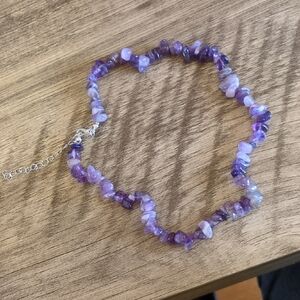 Purple Gemstone Necklace